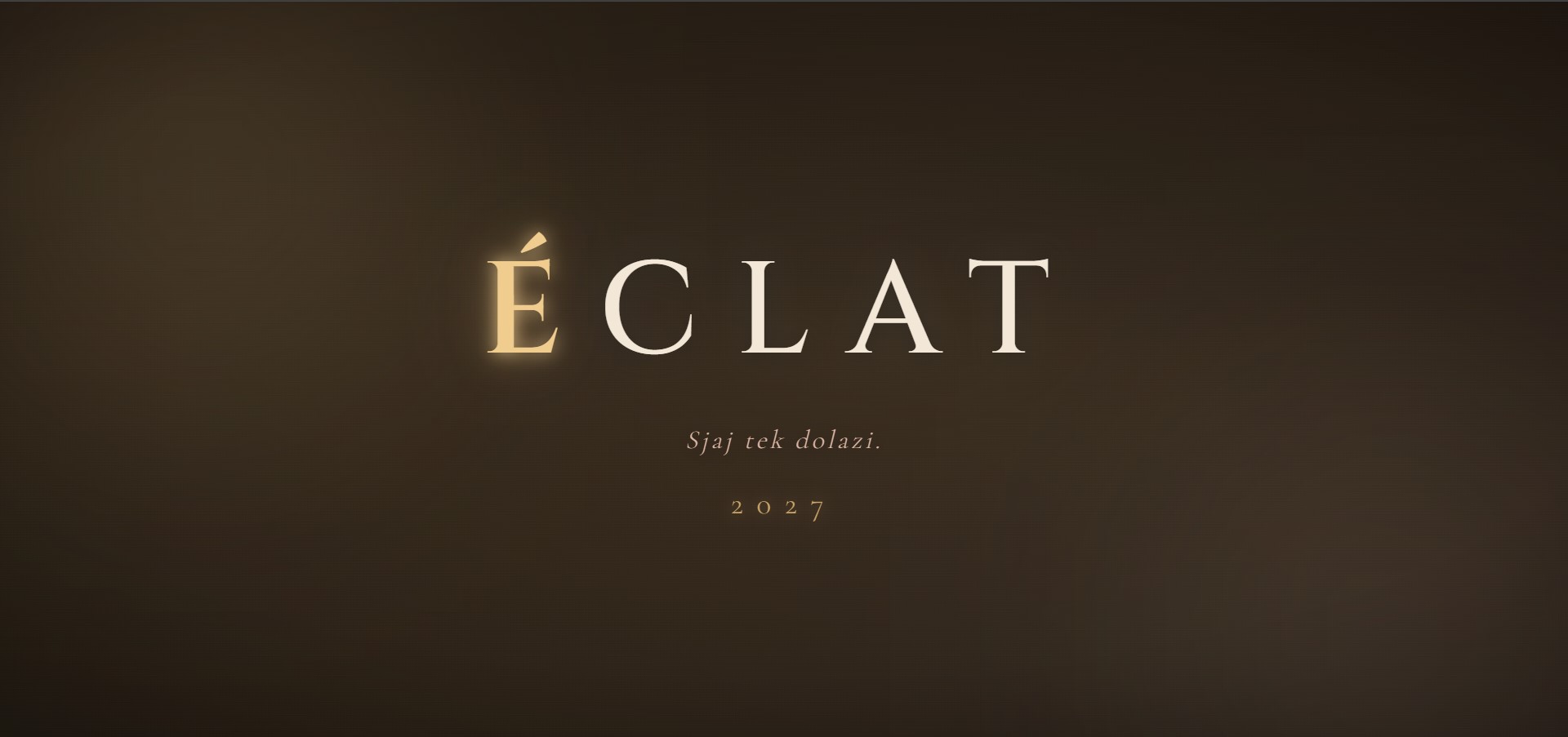 Éclat teaser website
